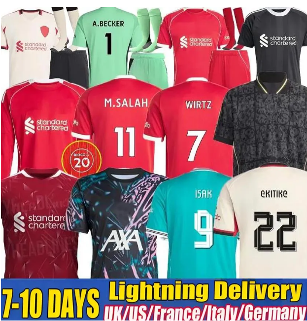 liverpool 26 27 LFC Soccer Jerseys ALLISTER soccer jerseys DIOGO JOTA EkitikE football shirt Luis DIaz A.BECKER FRIMPONG Wirtz Kerkez men kids kit