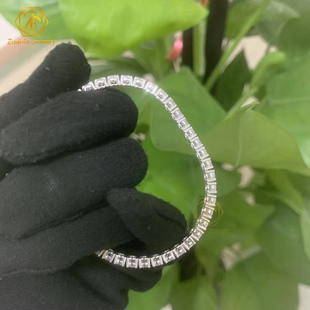 Hot Sale Lab Grown Diamond Jewelry IGI Certified 2mm 3mm 4mm Lab Diamond Tennis Bracelet 10k 14k Solid Gold Tennis Chain