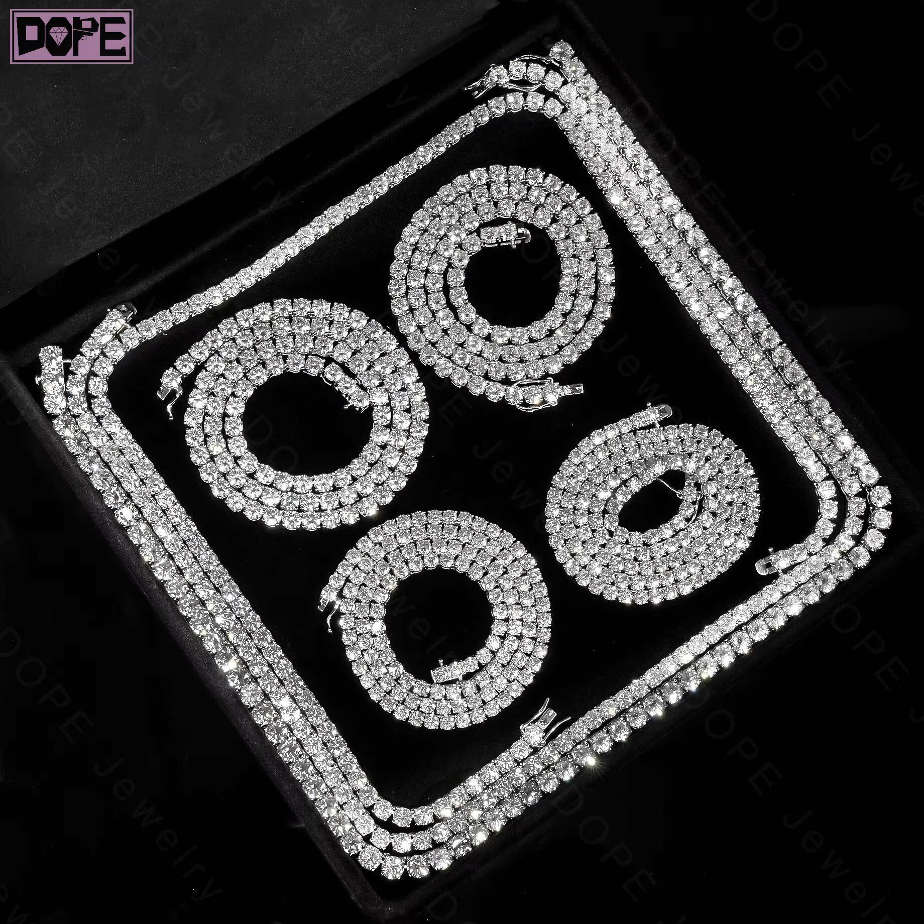 IGI 2mm 3mm Diamond Chain 18K Solid Gold Tennis Bracelet HPHT CVD VVS Lab Grown Diamond Tennis Chain