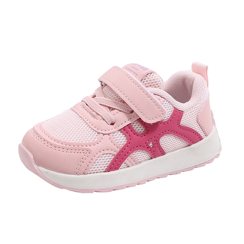 Free Shipping kids shoes designer Girls Lovely Pink Daily Outdoor Low Top Soft Flat Sports Sneakers Kids Casual Shoes Size 16-30