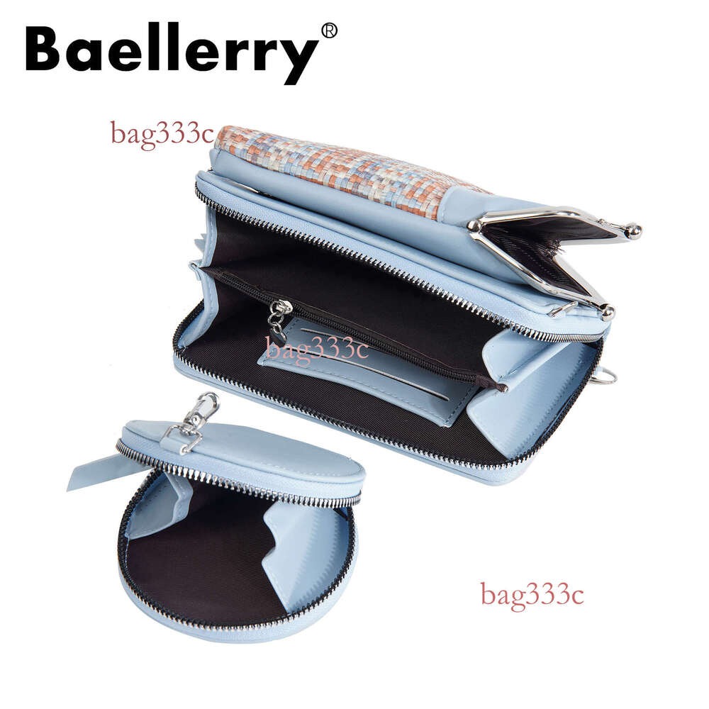 New Arrivals For Women, High-End Feel, Mini Shoulder Bag, New Woven Color-Block Phone Pouch, PU Mother-Daughter Bag MASA