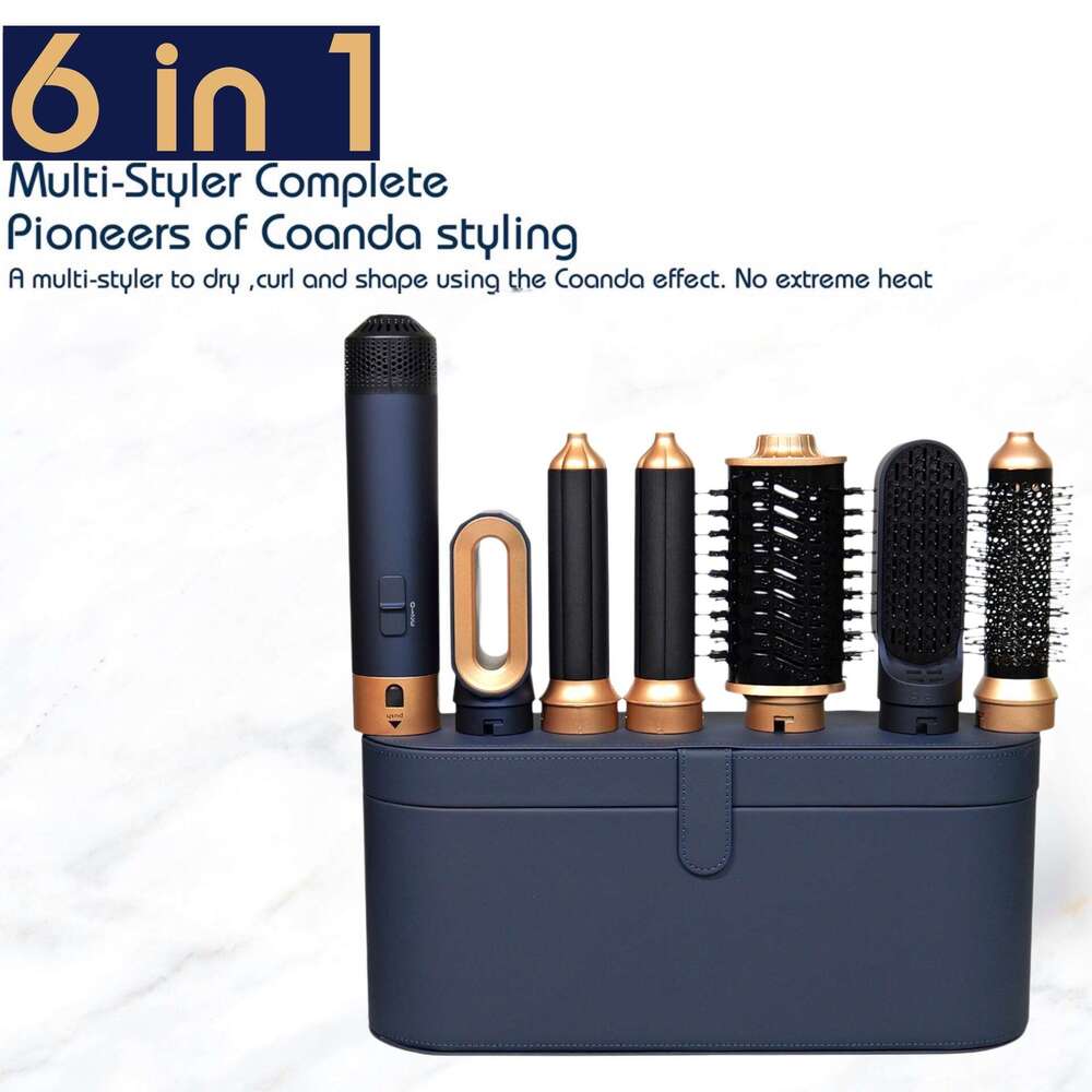 Famous brand cross-border six in one curling iron hot air comb multifunctional hair dryer automatic curling iron six in one hair styling device CKS
