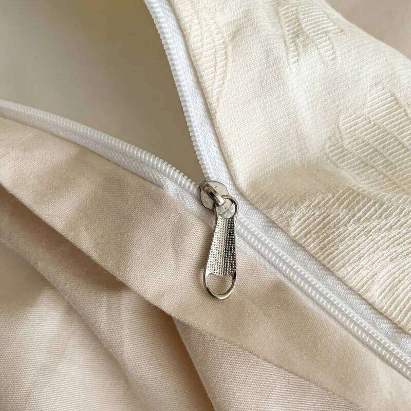 Light luxury A class 60 bed four-piece set 100% pure cotton yarn-dyed washed jacquard solid color Y260124