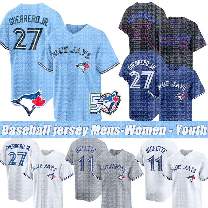 Vladimir Guerrero Jr. Torontos Blue Jays jersey Bo Bichette George Springer Kevin Gausman Chad Green Alejandro Kirk Davis Schneider Baseball Jerseys