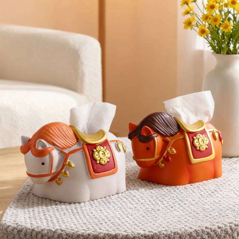 Horse Home Creative Living Room Decoration Ornament Tissue Box Kitchen And Bathroom Storage Supplies