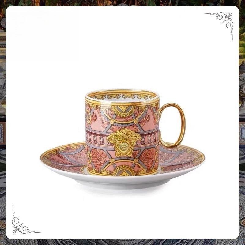 1 cup 1 plate bone china coffee cup saucer couple light luxury mug