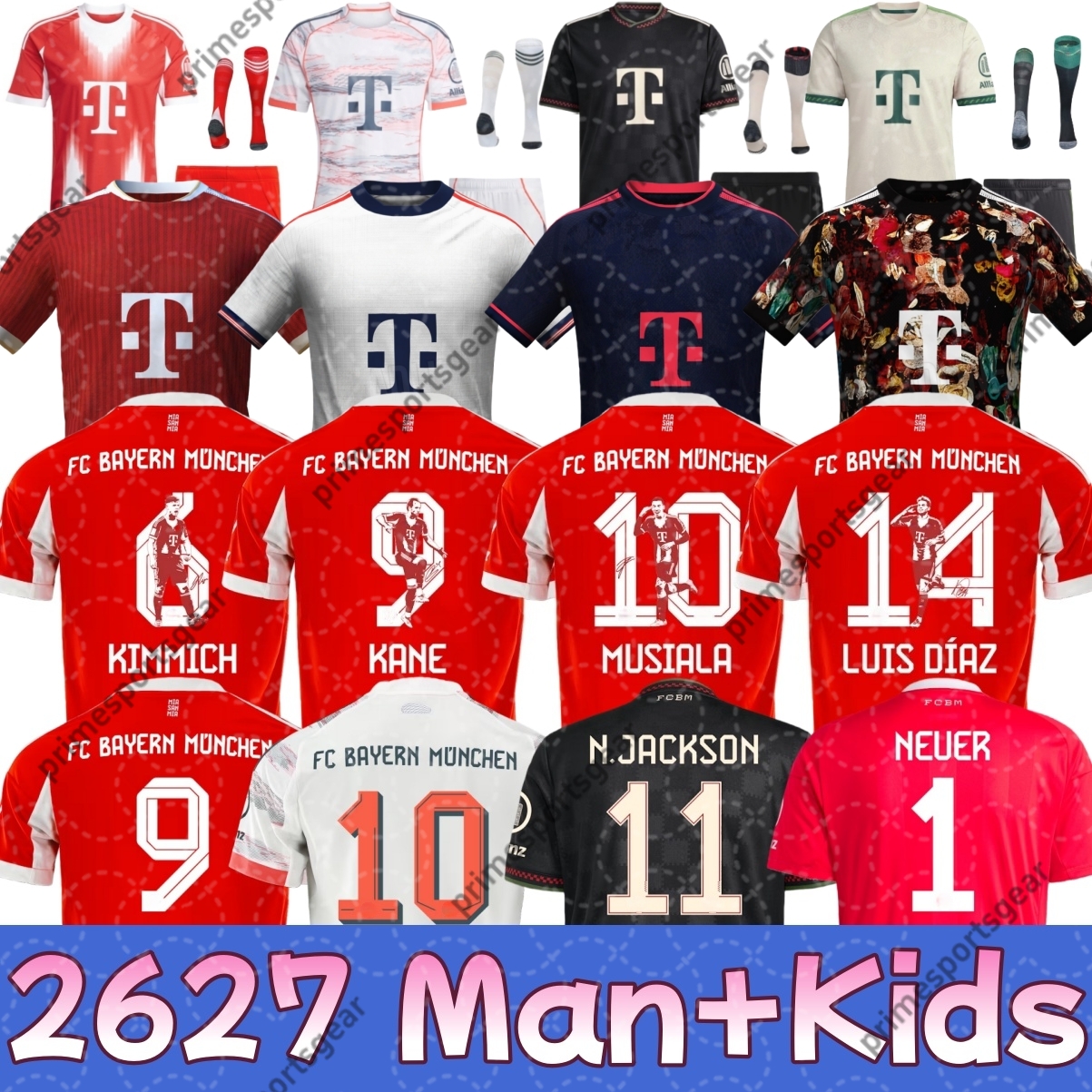 25 26 27 KANE OLISE soccer jerseys Anniversary BAYERNS MUNICH SANE KIMMICH UPAMECANO MULLER COMAN 2025 2026 2027 football shirt DAVIES MUSIALA Men Kid kits