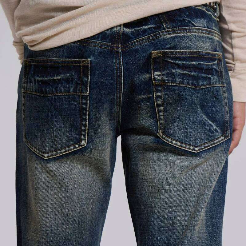 Y2K Mid Blue Flared Vintage Washed Men Women Bootcut Jeans Gothic High Street Unisex Streetwear Retro Baggy wide leg Pants C260126 - view 7