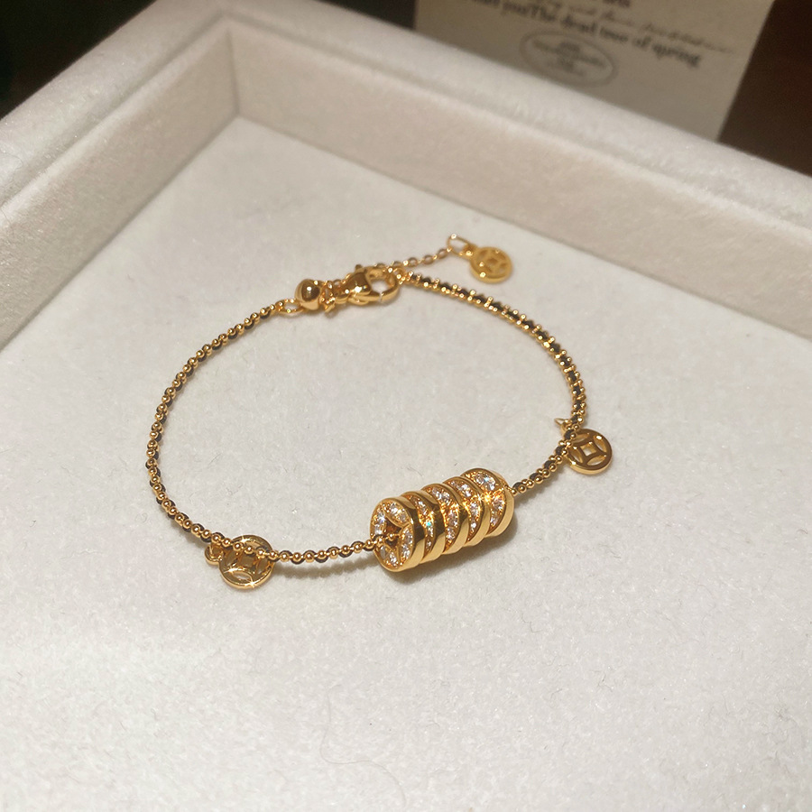 18K Real Gold Plated Copper Coin Little Horse Necklace Bracelet New Chinese Style Zodiac Year Jewelry Set Light Luxury Niche Accessories - view 6