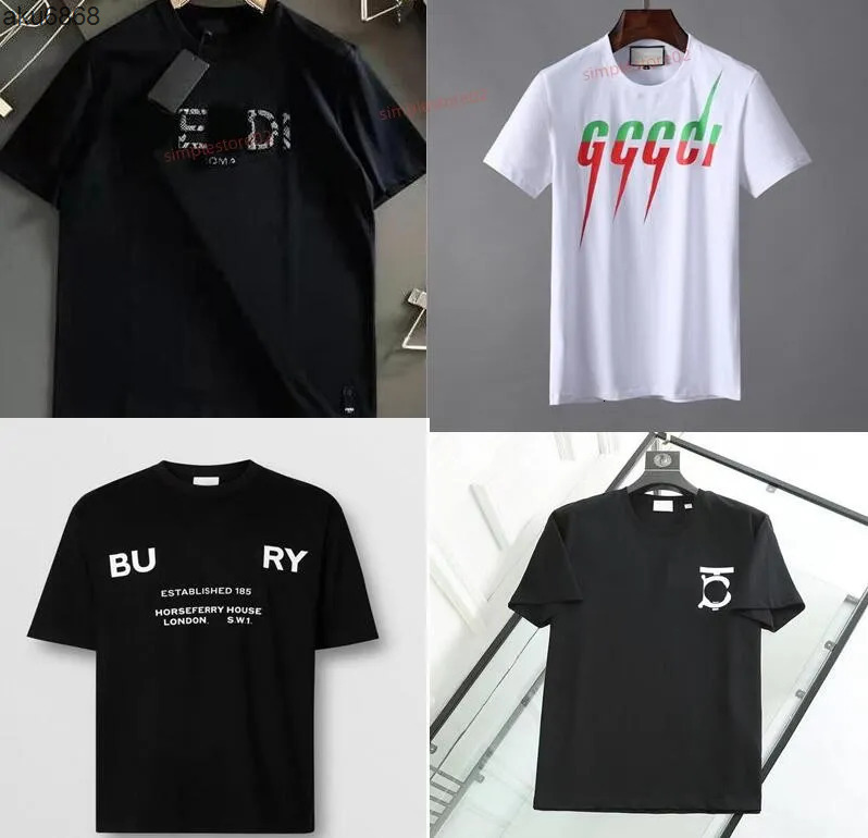 burberryshirts fashion t shirts mens women designers tees apparel tops man s casual chest letter shirt luxurys clothing street shorts sl burberries burberrys2 S940