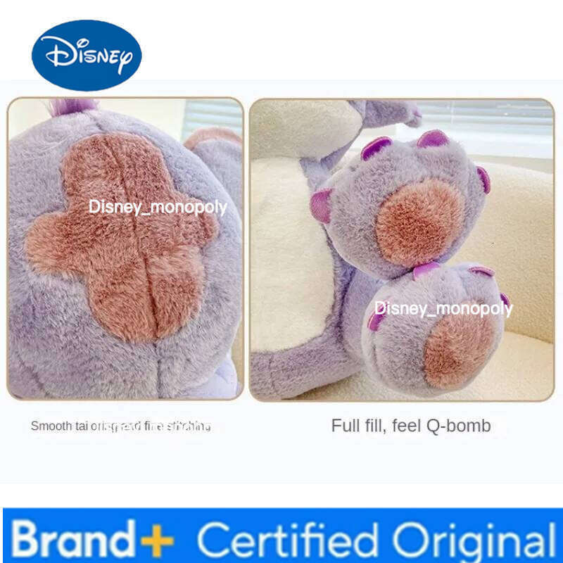 Disney Cartoon Purple Stitch Star Baby Kawaii Plush Toy Girl's Birthday Doll Girlfriend Valentine's Day Gift 25cm/30cm/45cm H260126