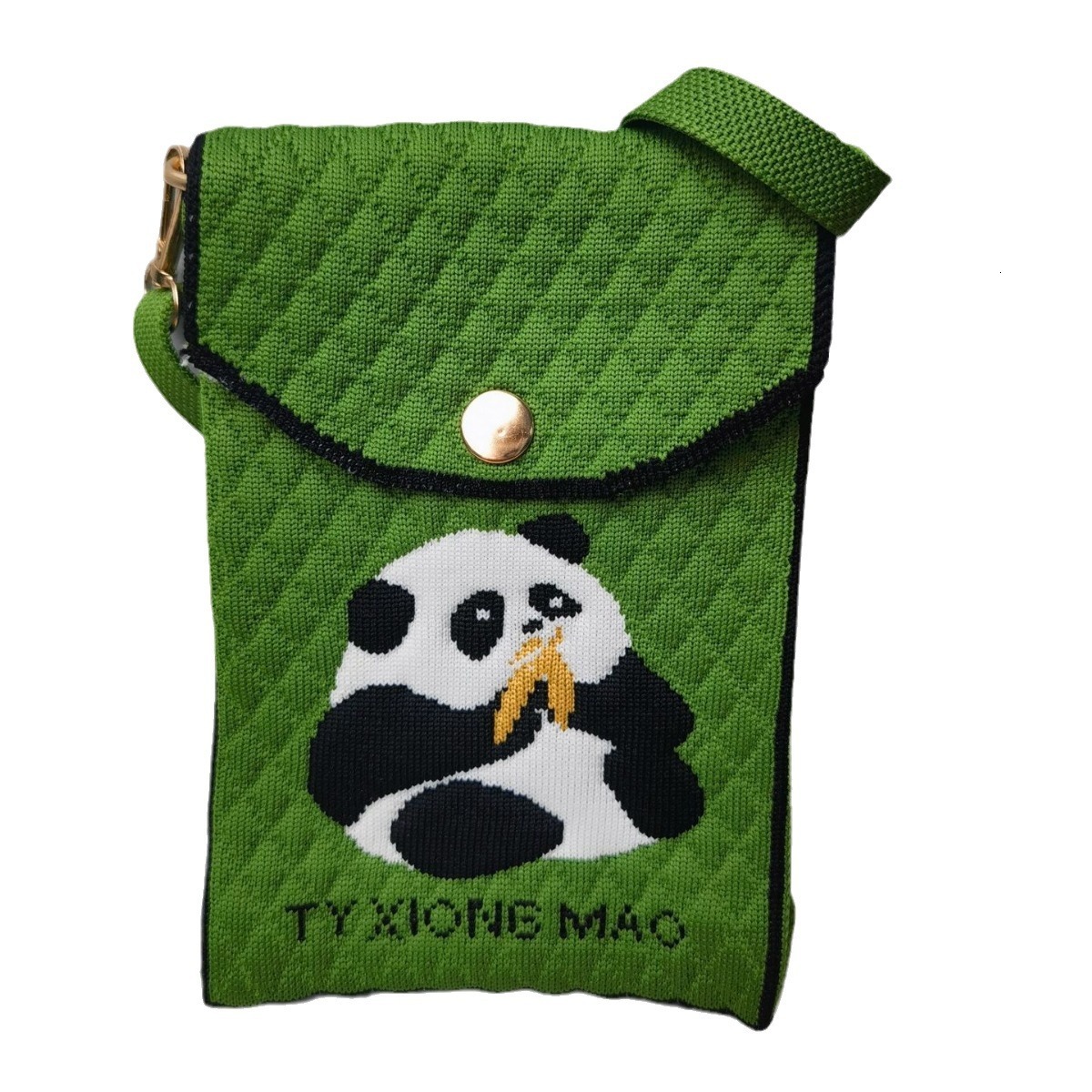 Panda Women's Knitted Handbag Crossbody Phone Mini Small Shoulder Bag Factory Simple Fashion