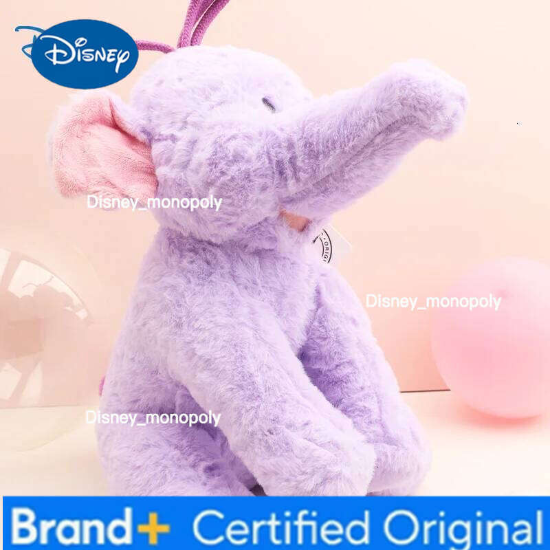 Disney 25cm Lumpy Elephant Pooh'S Heffalump Plush Soft Toys Purple Dolls Movie Stuffed Animals Christmas Gift For Girls Kids H260126
