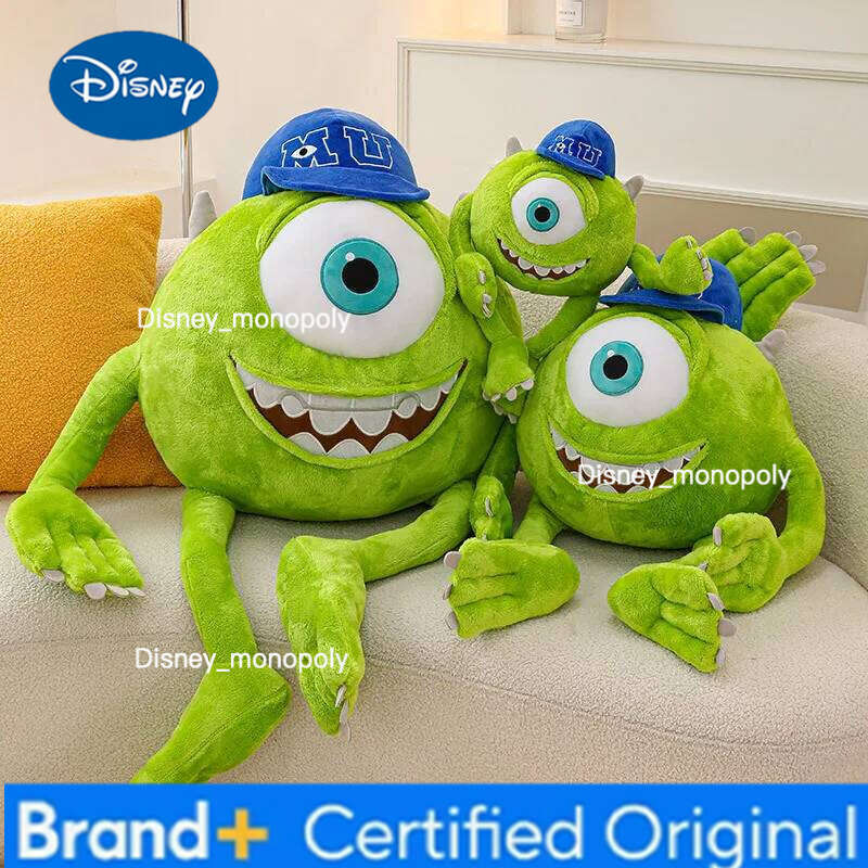 Disney Monster University Mike Wazowski Plush Long Leg Big Eye Doll Stuffed Pillow Sofa Back Cushion Room Decoration Toys Gifts H260126