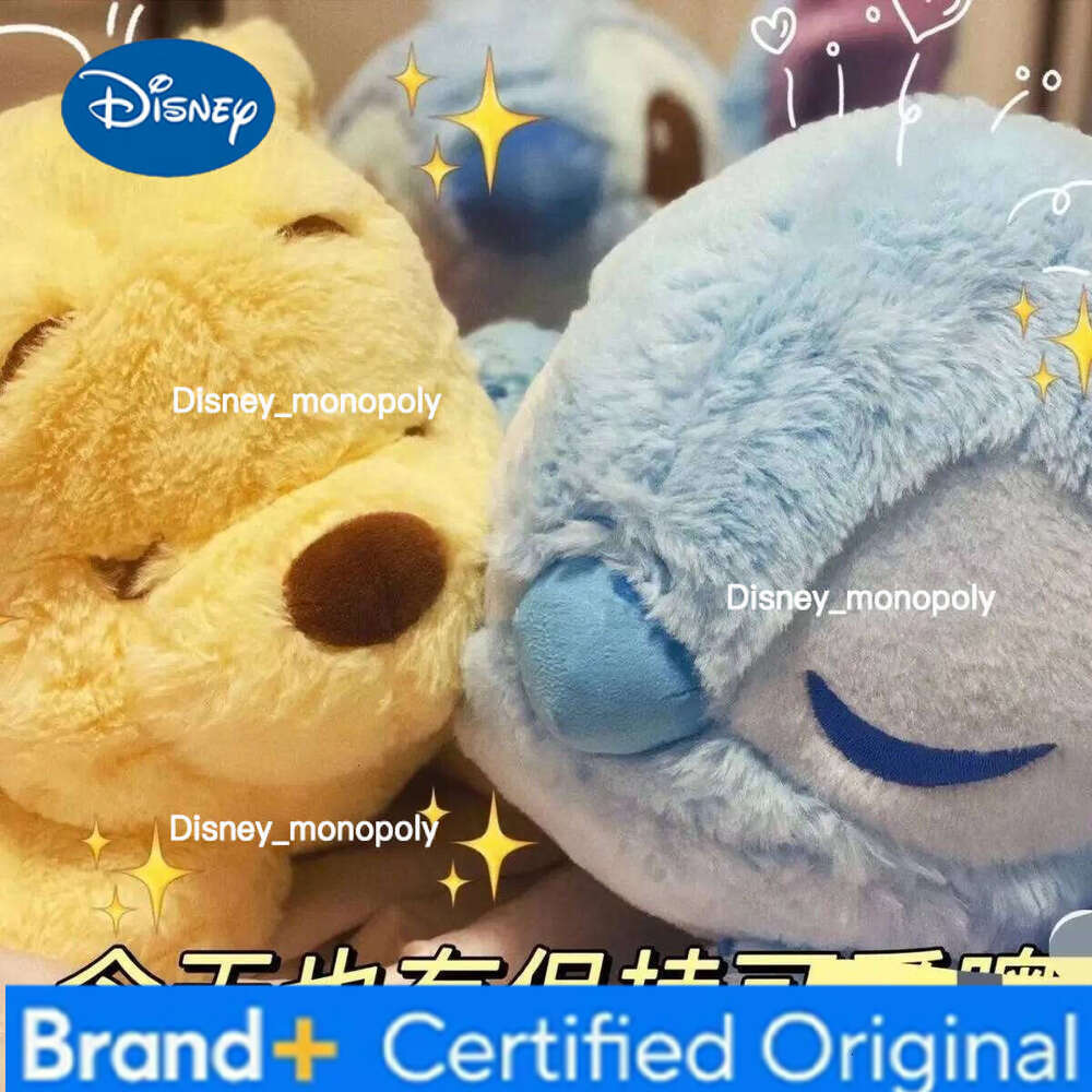 Disney Kawaii Stitch Winnie Plush Toy Doll Cartoon Cute Edward Pooh Mr Sanders Anime Figure Pillow Peluches Birthday Gift H260126