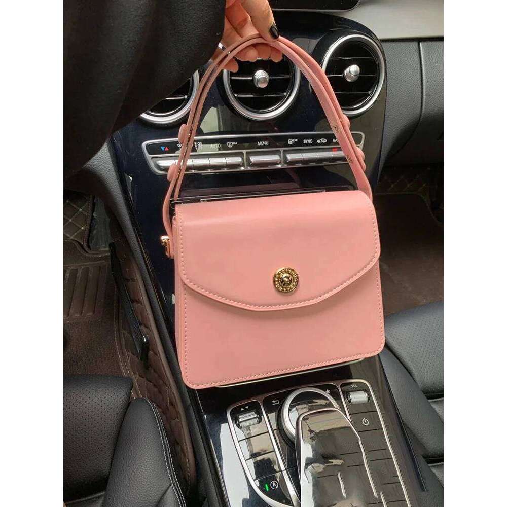 Wine Red PU Crossbody Bag 2023 New Women's Exquisite Lock Design Single Shoulder Bags Classic Simple Versatile Ladies Handbag XJ260125