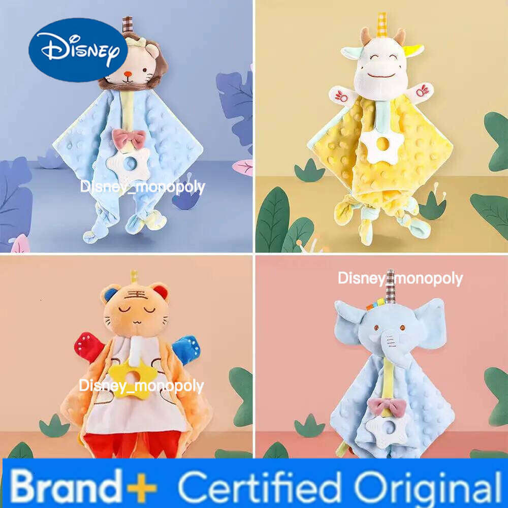 Disney 1Pc Soft Sleeping Dolls For Newborn Baby Cute Comfort Plush Stuffed Animal Security Blanket Soothe Appease Towel H26012611