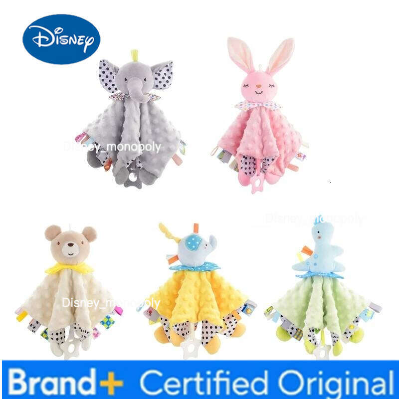 Disney J15U Lovely Animal Soothing for Baby Sleep Aid Teething Towel Pacify Doll Toy H260126