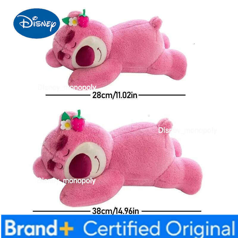Disney Toy Story Lotso Cute Bear Strawberry Sofa Plush Pillow Stuffed Toys Children Girls Friends Festivals Birthday Gift H26012611