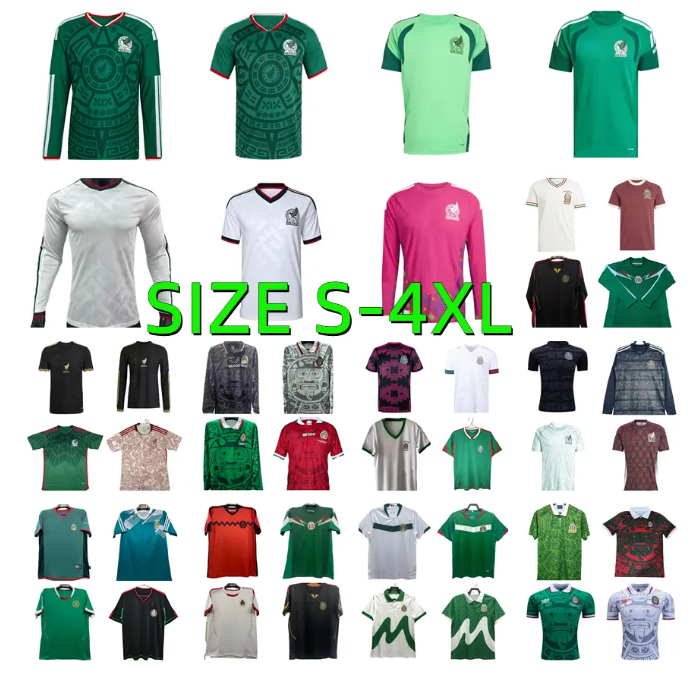 2026 Mexico RAUL 1970 2006 Soccer Jerseys ALVAREZ 25 26 27 DOS SANTOS H.LOZANO A. GUARDADO CORDOVA R.MARQUEZ G.DOS SANTOS Retro 86 95 96 98 10 11 12 14 Men Kids Football Shirts