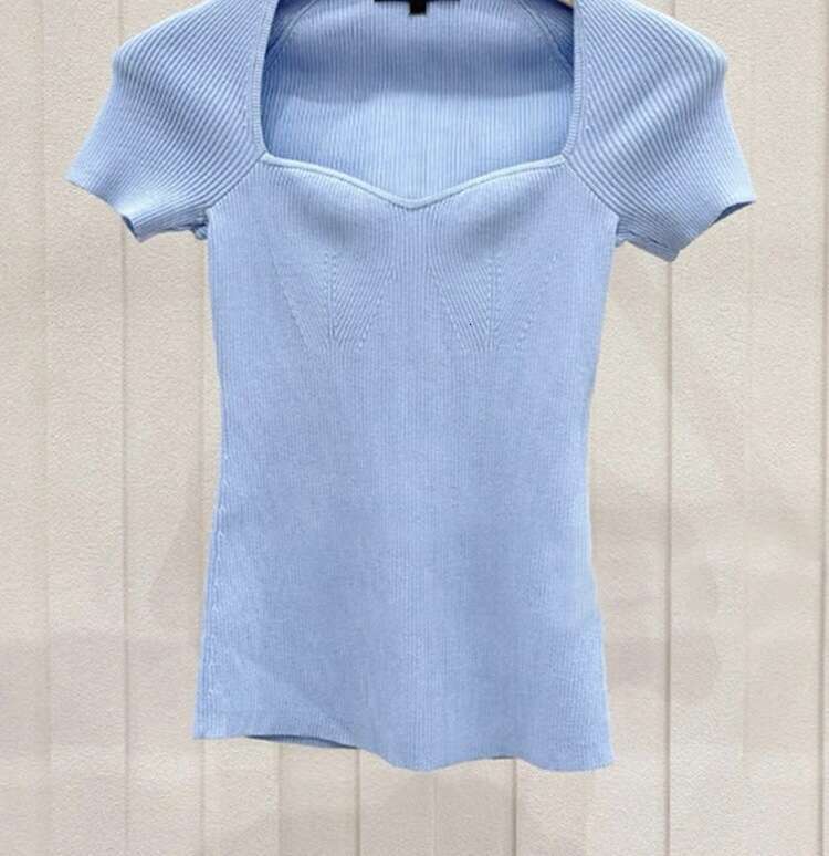 2025 Spring New French Elegant Designer Style Slim Knitted Women's Sweater Top