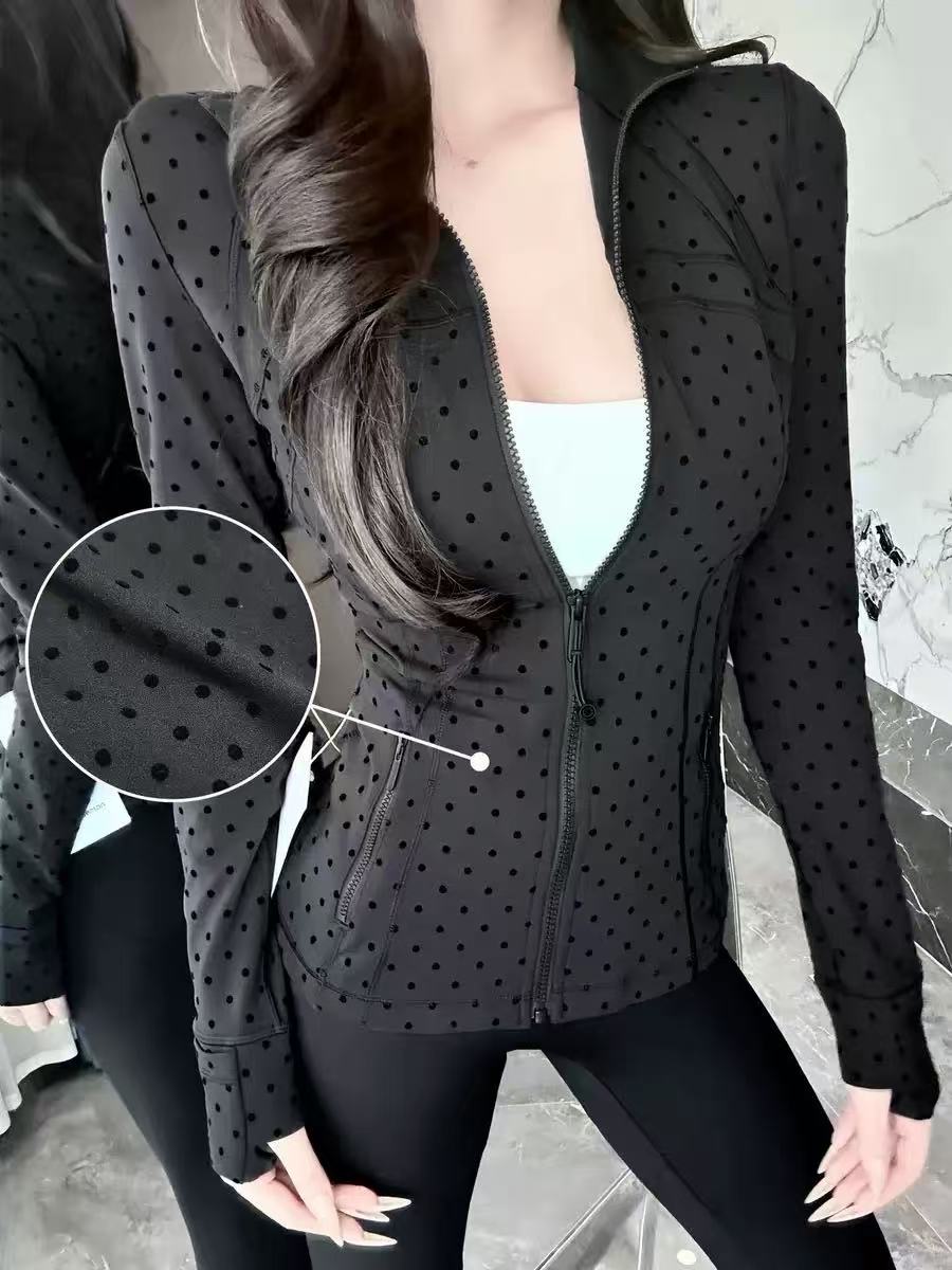 top Women Yoga Jacket Workout Sport Coat Fitness gold zipper Jacket Sports Quick Dry Activewear Top Solid Zip Up Sweatshirt Sportwear Hot Sell Sweatshirt