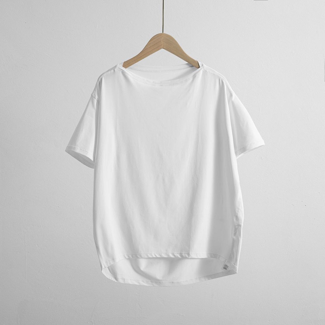 UU-1277 Women Yoga Wear Women's T-shirt Short Sleeve Short Loose Sports Modal High Elastic Casual T-shirt