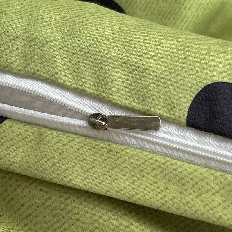 Green Polka Dots Duvet Pillow Case Bed Sheet AB Side Quilt Cover Stripe Boy Kid Teen Girl Bedding Linens Set King Queen Y260124