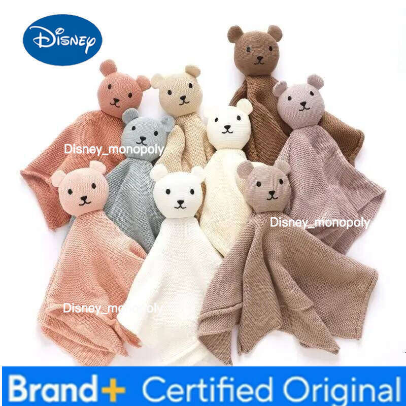 Disney K1MA Bear Snuggle Toy Infant Soothe Appease Towel Blanket for Toddlers Newborns H260126