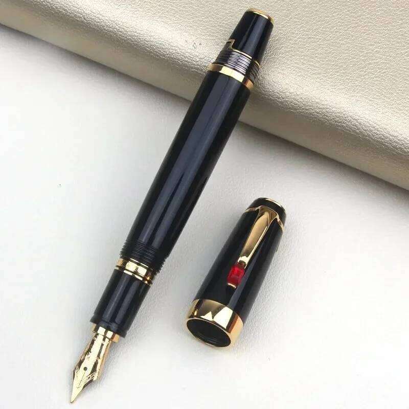 Classique Bohemia Series M Unique Retractable Nib Fountain with Random Color Shine Diamond Clip Pocket Pen Writing Gifts 26Y0126