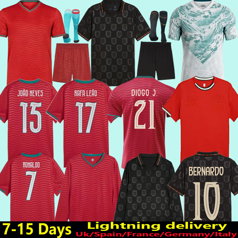 26 27 Portugal Ronaldo B.FERNANDES R. Leao JOAO soccer jerseys FELIX PEPE BERMARDO 2026 camisa de futebol VITINHA football shirt Men Kids kit Al Nassr women DIOGO JOTA