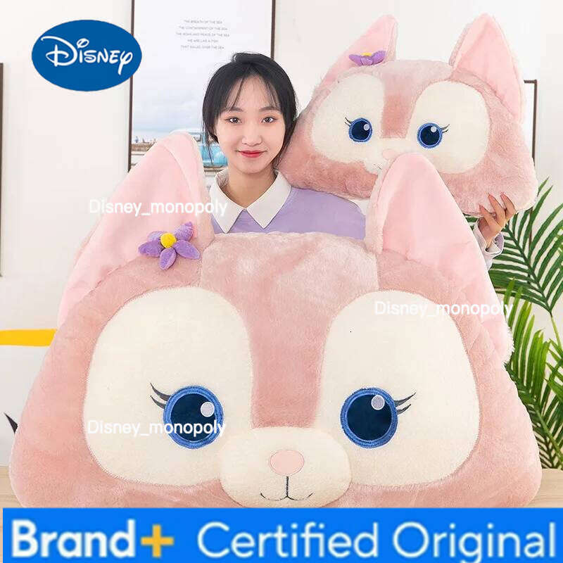 Disney Linabel Plush Pillow Toy Kawaii Stuffed Doll Cartoon Anime Animal Cushion Fluffty Home Decor Kid Gifts H260126