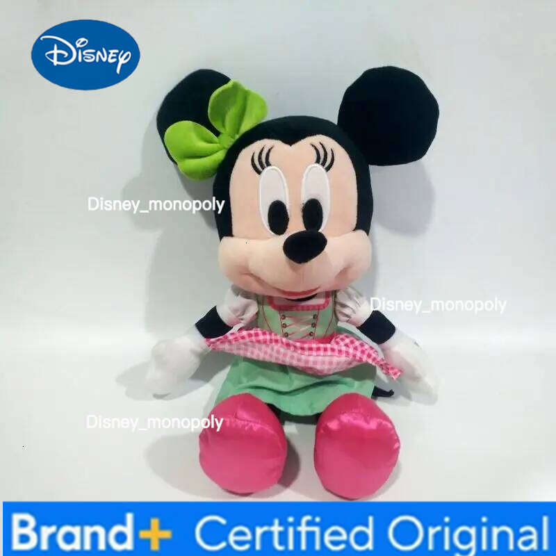 Disney 32cm Mickey Mouse Toys Kawaii Anime Minnie Stuffed Plush Models Decoration Dolls For Kids Birthday Gift H260126