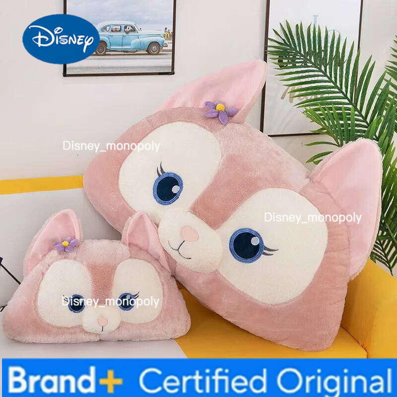 Disney Linabel Plush Pillow Toy Kawaii Stuffed Doll Cartoon Anime Animal Cushion Fluffty Home Decor Kid Gifts H260126