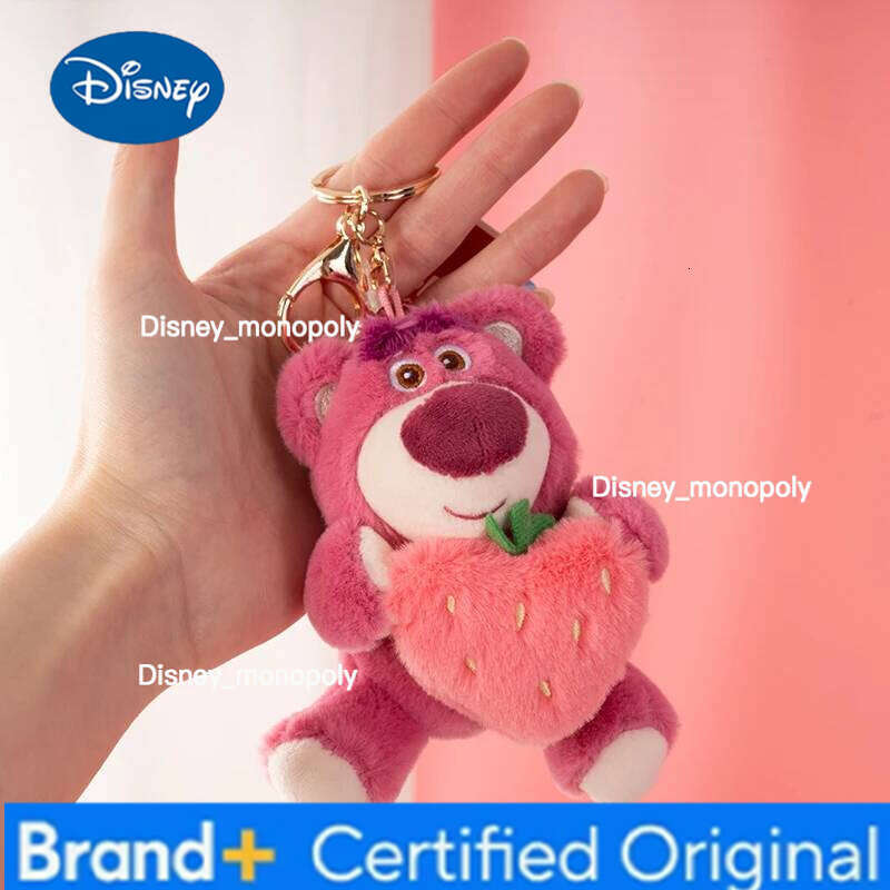Disney Story Kawaii Lotso Plush Toy Cartoon & Cute Keychain Home Decoration Children's Gifts Backpack Pendant H260126