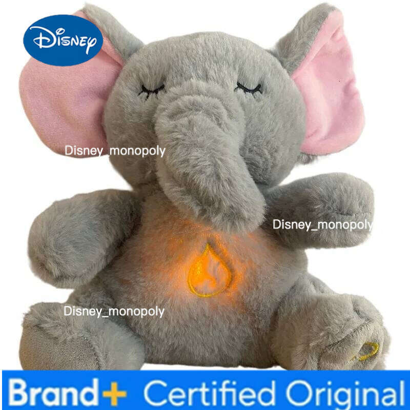 Disney Hot Sell Glowing Breathing Cute Animal Sleep Soothing Cartoon Children's Bedtime Soft Sleeping Plush Doll H260126