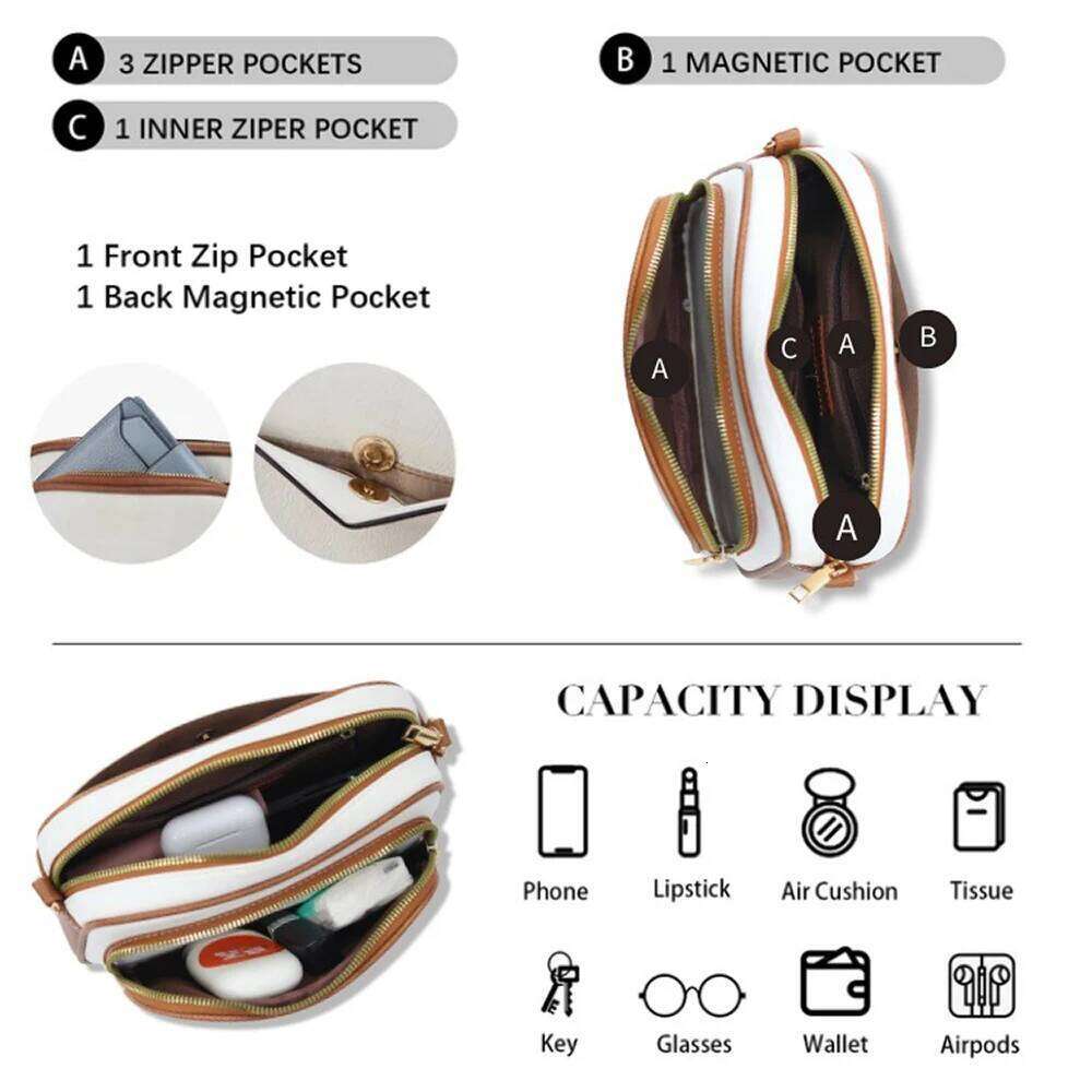 Mini Quilted Crossbody Bags For Women Trendy VeganShoulder Bag Women's Casual Handbag & Purse XJ260125