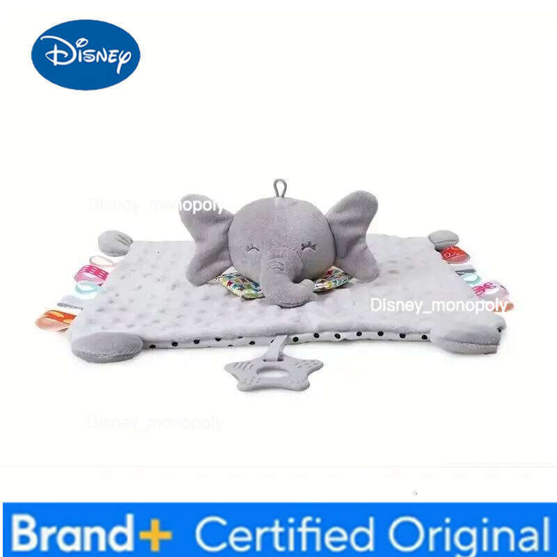 Disney 3-in-1 Soothing Elephant: Soft Blanket, Rattle, and Crib Hanging Toy for Babies H2601261