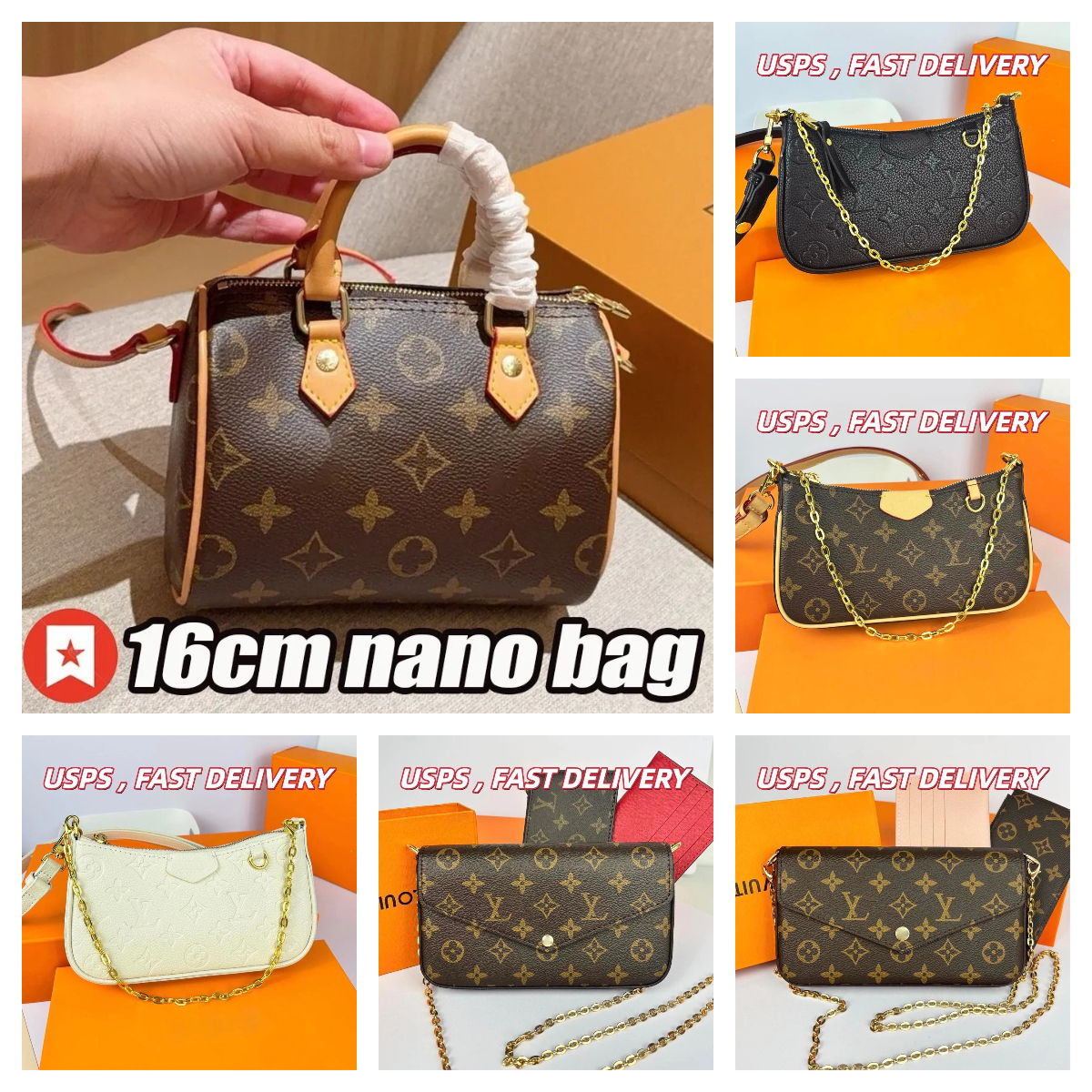 easy pouch handbag designer shoulder bag fashionable leather high quality classic floral chain luxurious letters under the neverfulltote