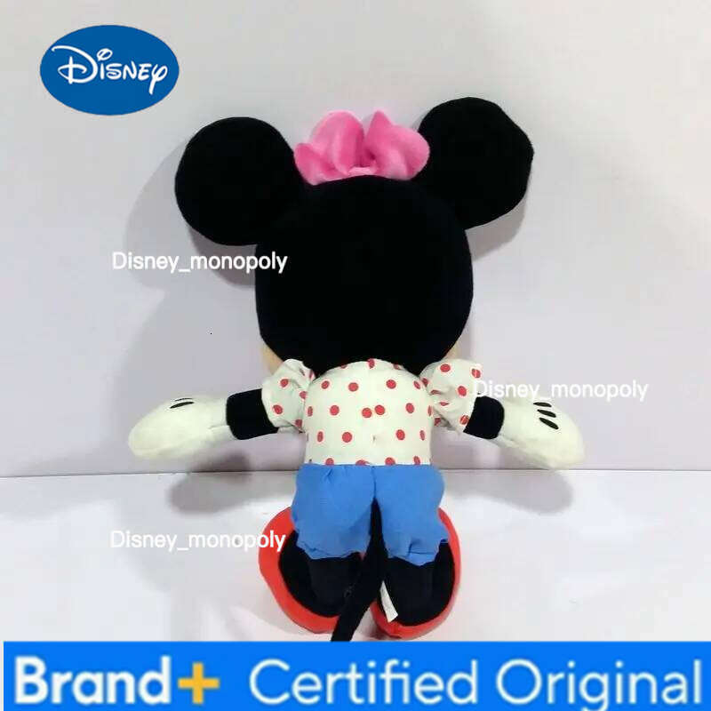 Disney 32cm Mickey Mouse Toys Kawaii Anime Minnie Stuffed Plush Models Decoration Dolls For Kids Birthday Gift H260126