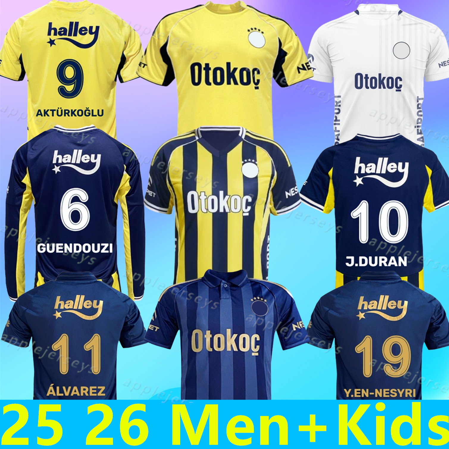 25 26 Fenerbahce men 2025 2026 Soccer Jerseys ARDA GULER JOAO PEDRO BATSHUAYI KENT TADIC DZEKO KAHVECI CRESPO Uniforms J.DURAN GUENDOUZI Men kids kit Football Shirt