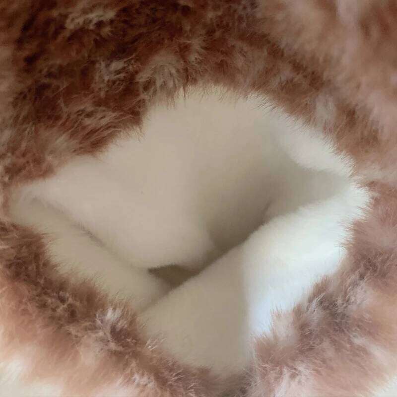 Korean Fashion Faux Fur Messenger Bags For Women Luxury Designer Handbag And Purses 2025 New In Leopard Print Bow Plush Shoulder XJ260125