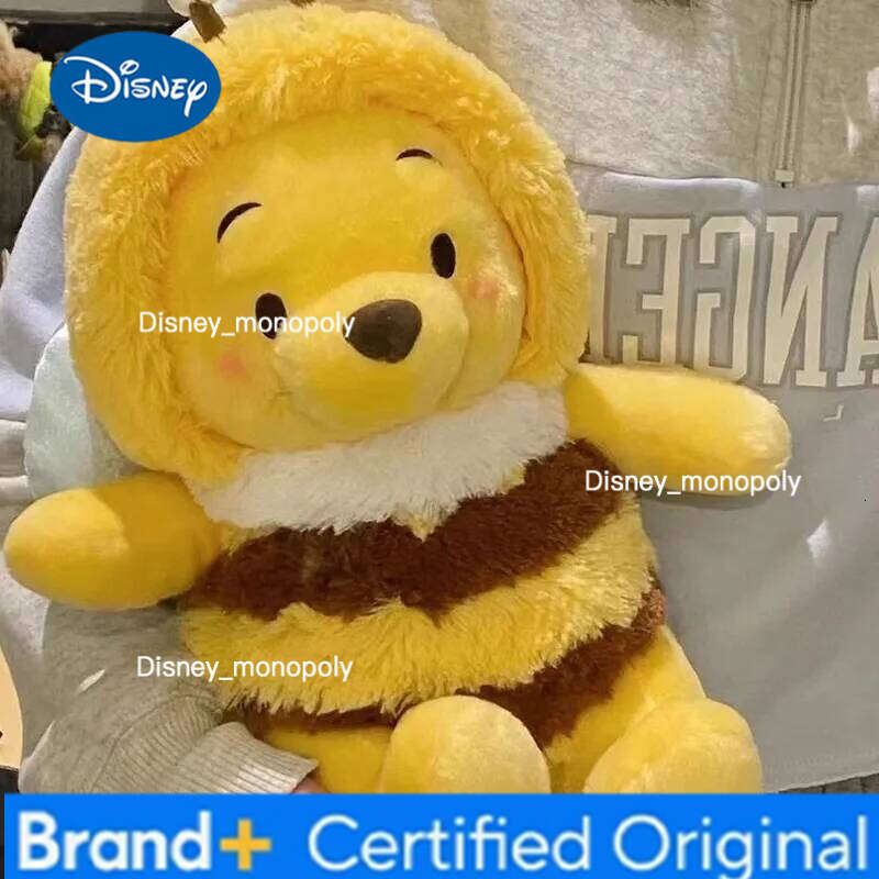 Disney 1pc 25cm/9.84in Bee Cute Pooh Bear Doll Plush Toy Birthday Gift for Girls H260126