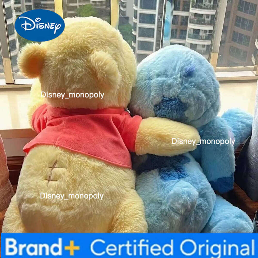 Disney Kawaii Stitch Winnie Plush Toy Doll Cartoon Cute Edward Pooh Mr Sanders Anime Figure Pillow Peluches Birthday Gift H260126