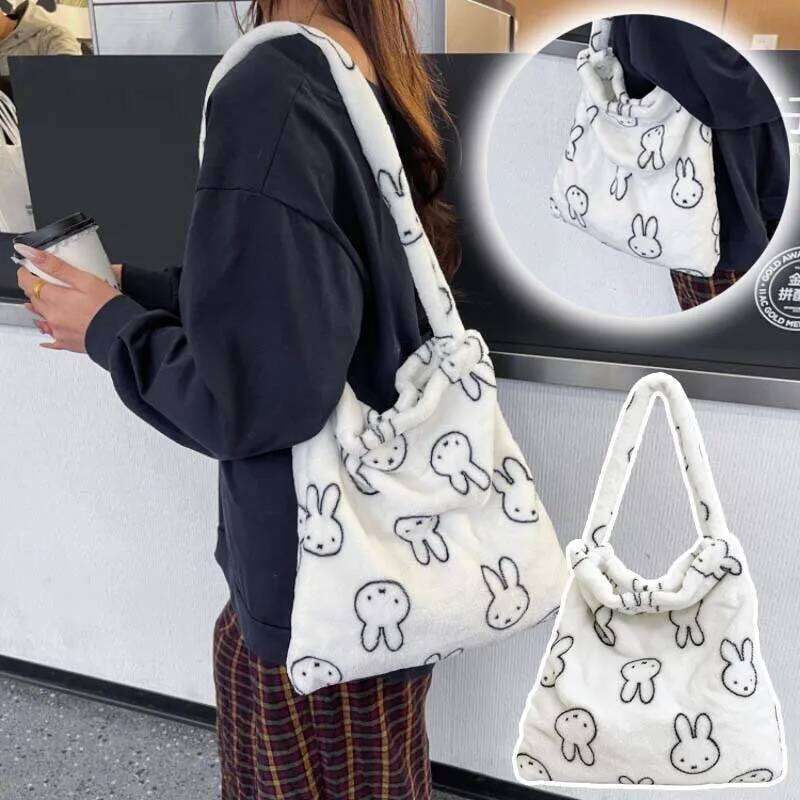 Plush Single Shoulder Fashion Casual Crossbody Anime Rabbit Pattern Single-shoulder Bag for Women Girl Gifts New XJ260125