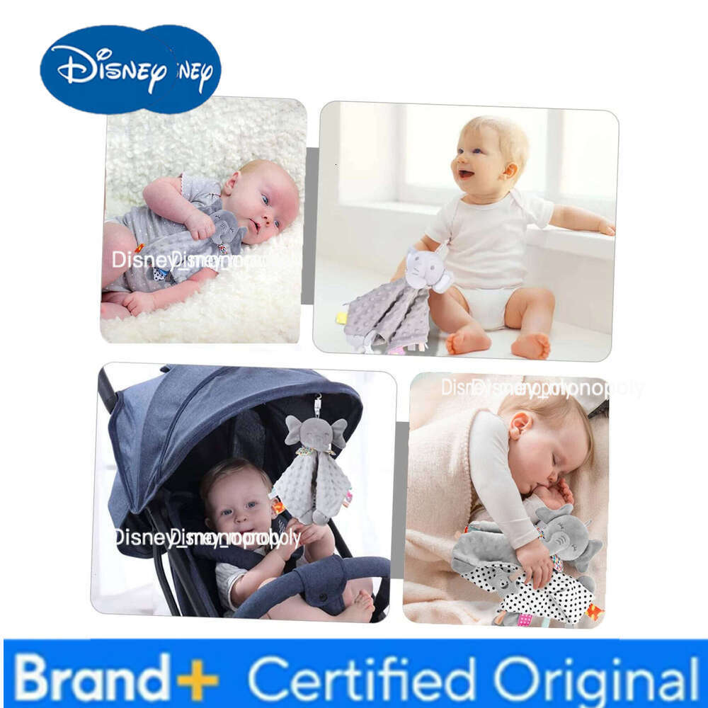 Disney Elephant Comforter Blanket Soft Appease Baby Rattle Animals Toys Soothe Reassure Sleeping Towel Lathe HangingToddler H2601261
