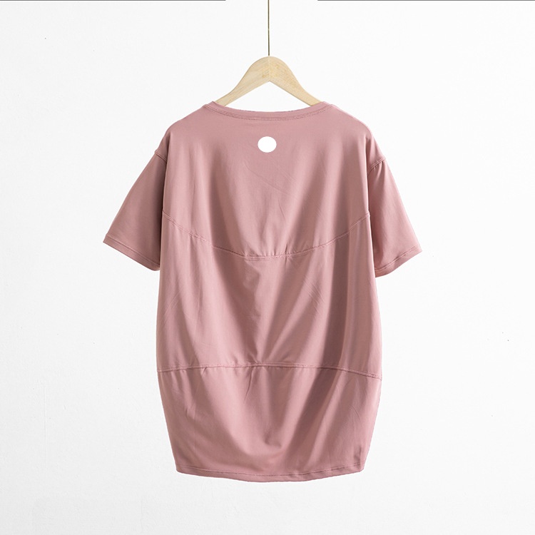 UU-1277 Women Yoga Wear Women's T-shirt Short Sleeve Short Loose Sports Modal High Elastic Casual T-shirt