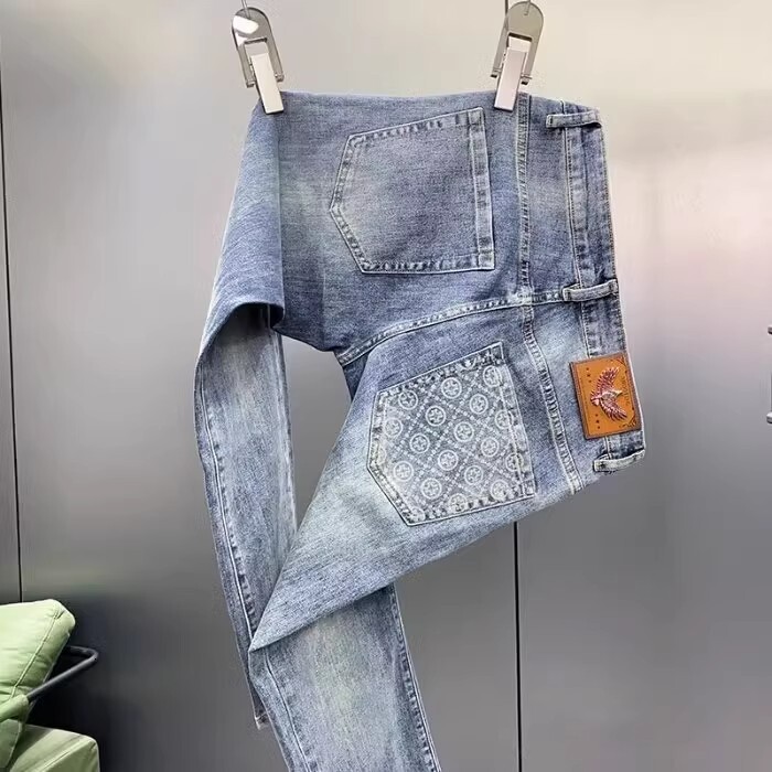 Luxury Brand Designer Clothes 2025 New GBANIE High-End Men's Slim Fit Skinny Jeans European Trend Brand Summer Thin Pants