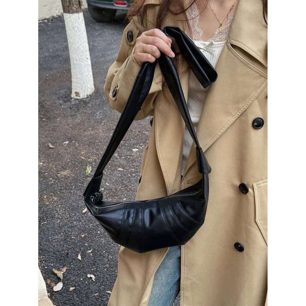 Simple Retro Neutral Style PU Leather Women's Shoulder Bags Solid Color Ladies Handbag Casual Versatile Female Messenger Bag XJ260125