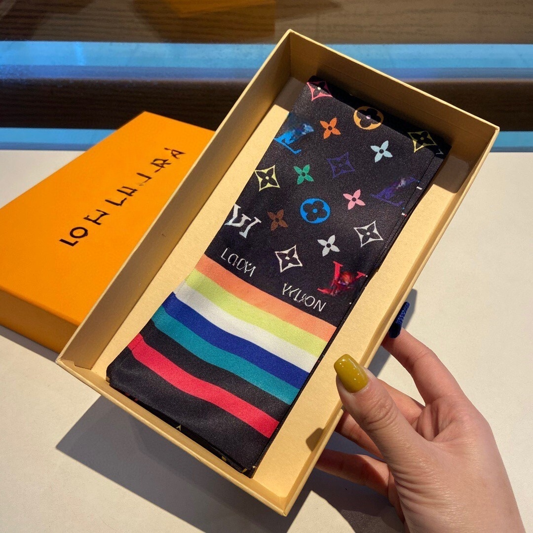 silk scarf Scarves Letter Print Silk Hair Scarf designer scarf for women Women Design Satin Neckerchief Female head scarf Wrist Foulard Shawl Wraps echarpe 8/120cm